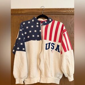 USA Flag Zip-Up Jacket